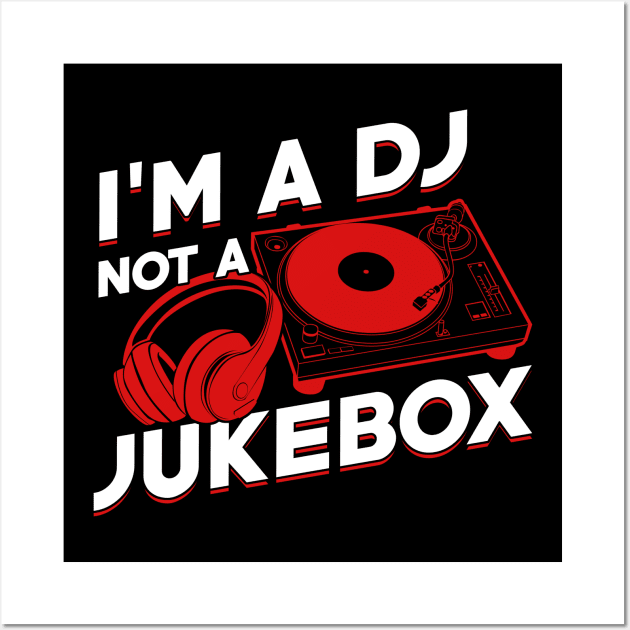 Funny DJ Job Profession Disc Jockey Gift Wall Art by Dolde08